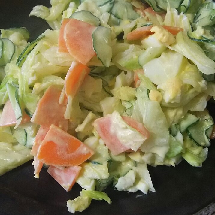 【節約レシピ】卵とゆで野菜のサラダ